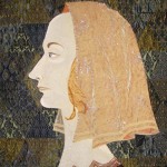Портрет эпохи возрождения.Текстильный коллаж. Маргарита Емельянова